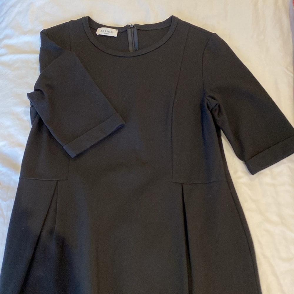 Rosso35 black dress, made in Italy. Size 46